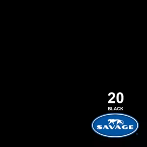 FONDO DE CARTULINA SAVAGE NR. 20 'SUPER BLACK