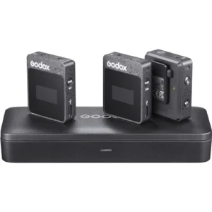 KIT DE DOS MICROFONOS PECHEROS INALAMBRICOS GODOX MOVELINK II M2 PARA CAMARAS Y SMARTPHONES