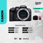 COMBO 90 - CANON EOS R10 BODY + MEMORIA 64GB + ESTUCHE