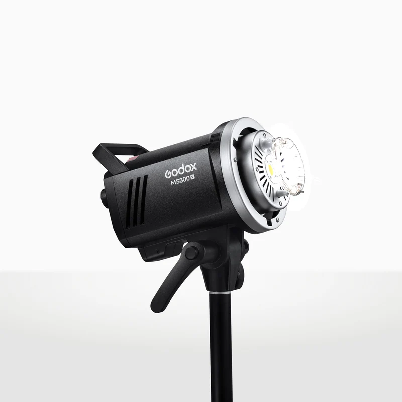 1_MS300V_800x FLASH DE ESTUDIO GODOX MS300-V CON LUZ LED DE MODELADO - Imagen 1